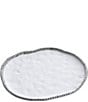 Color:White - Image 1 - Salerno Porcelain Round Serving Platter