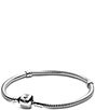 Pandora Barrel Clasp Snake Sterling Silver Charm Bracelet - Image 1