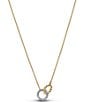 Pandora Beads And Pave Interlocking Circles Necklace - Image 1