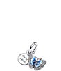 Pandora Blue Butterfly & Quote Double Dangle Sterling Silver Charm - Image 4