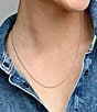 Pandora Classic Curb Cable Sterling Silver Chain Necklace - Image 3