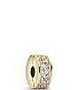 Pandora Clear Pave Gold Clip Charm - Image 1