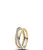 Pandora Crossover Beads & Pave Triple Band Ring - Image 1