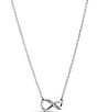 Pandora CZ Infinity Short Pendant Sterling Silver Necklace - Image 1