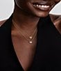 Pandora Elevated CZ Gold Heart Short Pendant Necklace - Image 5