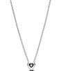 Pandora Elevated CZ Sterling Silver Heart Short Pendant Necklace - Image 2