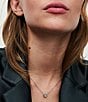 Pandora Elevated CZ Sterling Silver Heart Short Pendant Necklace - Image 4