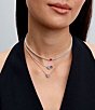 Pandora Elevated CZ Sterling Silver Heart Short Pendant Necklace - Image 5