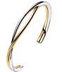 Pandora Entwined Two-Tone Open Bangle Bracelet - Image 1