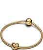 Pandora Gold Beaded Open Heart Charm - Image 3