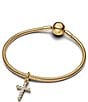 Pandora Gold Cross Dangle Charm - Image 3