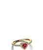 Pandora Gold Elevated CZ Heart Band Ring - Image 2