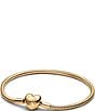 Pandora Gold Heart Snake Charm Bracelet - Image 1