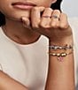 Pandora Gold Heart Snake Charm Bracelet - Image 4