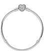 Pandora Heart Snake CZ Sterling Silver Chain Bracelet - Image 3