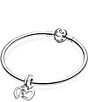 Pandora Linked Sister Hearts Split Dangle Sterling Silver Charm - Image 5