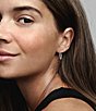 Pandora Moments Charm Sterling Silver Hoop Earrings - Image 2