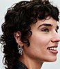 Pandora Moments Charm Sterling Silver Hoop Earrings - Image 3