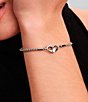 Pandora Moments Studded Sterling Silver Chain Charm Bracelet - Image 4