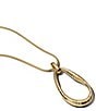 Pandora Organically Shaped Stone-Set Statement Gold Long Pendant Necklace - Image 1