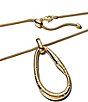 Pandora Organically Shaped Stone-Set Statement Gold Long Pendant Necklace - Image 2