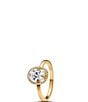 Pandora Oval Sparkling Halo Band Ring - Image 1