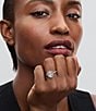 Pandora Oval Sparkling Halo Sterling Silver Statement Ring - Image 3