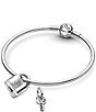 Pandora Padlock And Key Sterling Silver Charm - Image 5