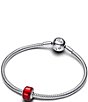 Pandora Red Murano Sterling Silver Charm - Image 3