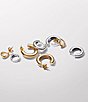 Pandora Round Huggie Sterling Silver Hoop Earrings - Image 2