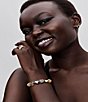Pandora Round Huggie Sterling Silver Hoop Earrings - Image 4