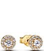 Pandora Round Pave Halo Stud Earrings - Image 1
