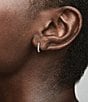 Pandora Sparkling Sterling Silver Huggie Hoop Earrings - Image 2