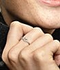 Pandora Sparkling Wishbone Sterling Silver Band Ring - Image 5