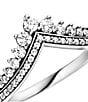Pandora Timeless Wish Tiara Sterling Silver Statement Ring - Image 4