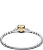 Pandora Two Tone Heart Clasp Snake Charm Bracelet - Image 2