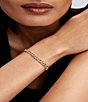 Pandora Two-Tone Pave Cuban Chain Bracelet - Image 3