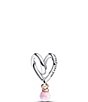 Pandora Two-Tone Pink Opal Wrapped Heart Charm - Image 2