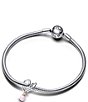 Pandora Two-Tone Pink Opal Wrapped Heart Charm - Image 3