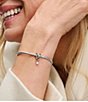 Pandora Two-Tone Pink Opal Wrapped Heart Charm - Image 4