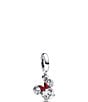 Pandora x Disney Minnie Mouse Silhouette Sterling Silver Dangle Charm - Image 1