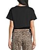 Papermoon Short Sleeve Side Tie Bubble Top - Image 6