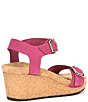 Color:Boysenberry - Image 2 - Papillio by Birkenstock Soley Suede Nubuck Ankle Strap Wedges