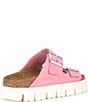 Color:Candy Pink - Image 2 - Papillio by Birkenstock Women's Arizona Chunky Suede Platform Sandals