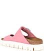 Color:Candy Pink - Image 3 - Papillio by Birkenstock Women's Arizona Chunky Suede Platform Sandals