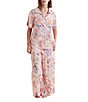 Papinelle Bailey Short Sleeve Floral Notch Collar Pant Pajama Set,Specials : American Fashion Style Bags On Sale Papinelle Bailey Short Sleeve Floral Notch Collar Pant Pajama Set,Specials : American Fashion Style Bags On Sale