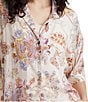 Color:Cream - Image 5 - Coco Short Sleeve Notch Collar Shorty Pajama Set