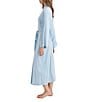 Papinelle Kate Modal Knit Soft Long Robe, Color:Winter Blue - Image 3