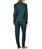 Papinelle Long Sleeve V-Neck Waffle Knit Coordinating Lounge Set - Image 2