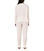 Papinelle Rosette Ditsy Print Long Sleeve V-Neck Knit Pajama Set - Image 2